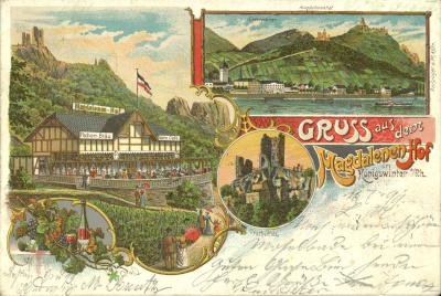 Ansichtskarte Magdalenenhof, um 1899 (aus Privatbesitz)