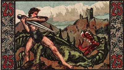 Ein Notgeldschein mit Siegfried-Motiv aus Königswinter